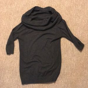 Express cowl-neck convertible tunic sweater